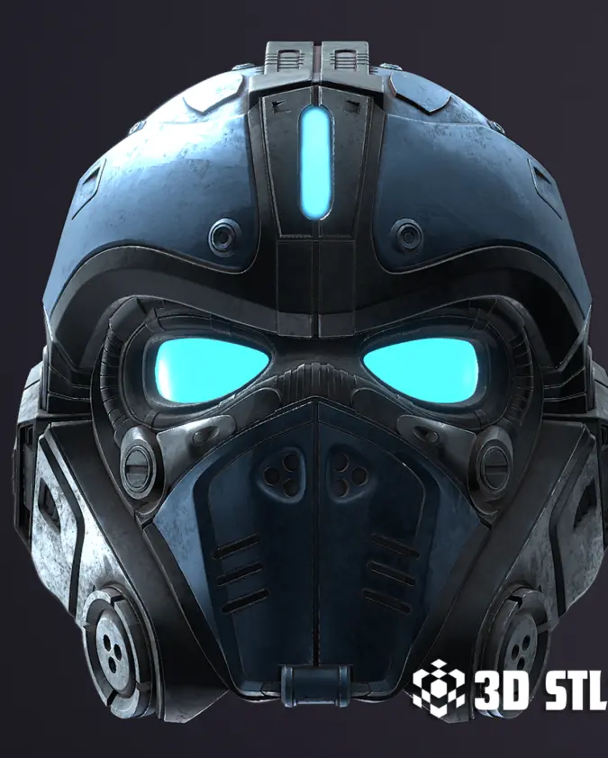Clayton Carmine Helmet STL – Gears of War COG Cosplay