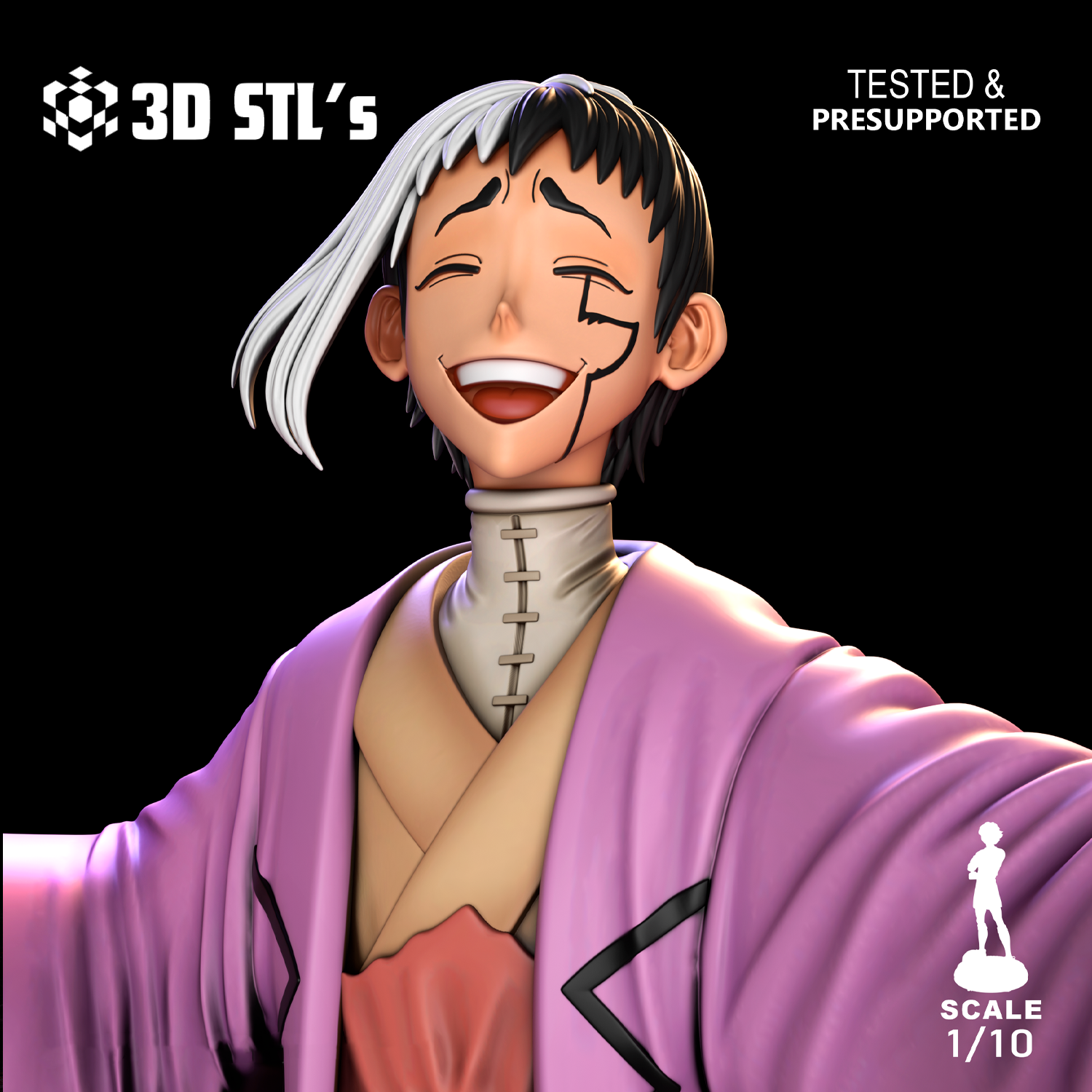 Gen Asagiri STL – 3D print preview 3