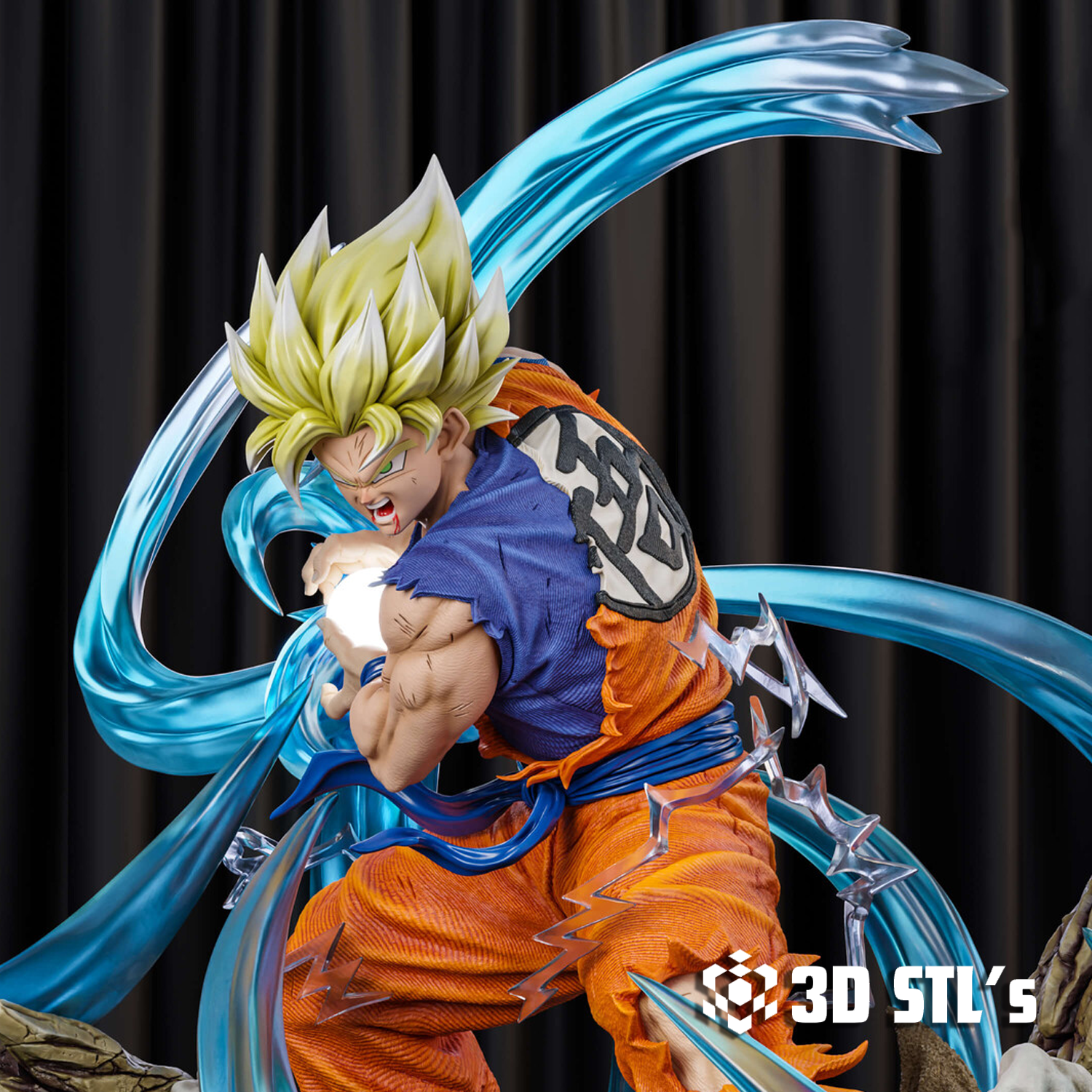Goku Kamehameha STL – 3D print preview 5