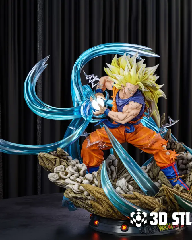 Goku Kamehameha STL – Dragon Ball Z 3D Print Figure