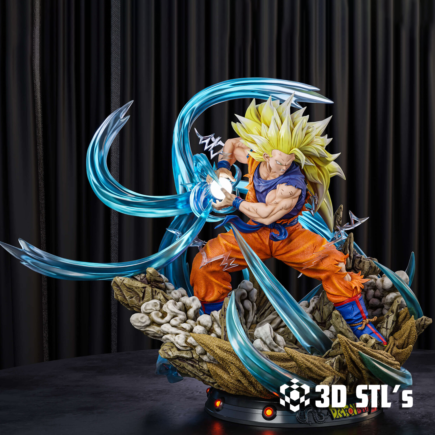 Goku Kamehameha STL – Dragon Ball Z 3D Print Figure