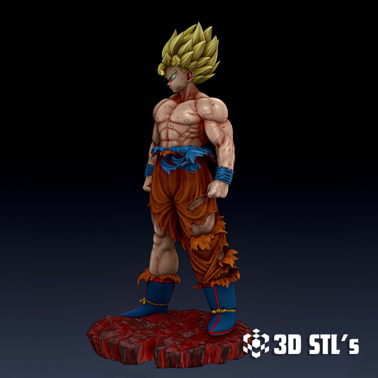 Goku Namek Saga STL – 3D print preview 2