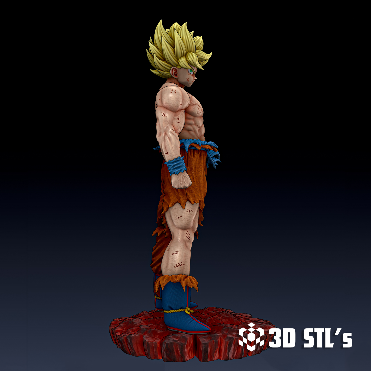 Goku Namek Saga STL – 3D print preview 4