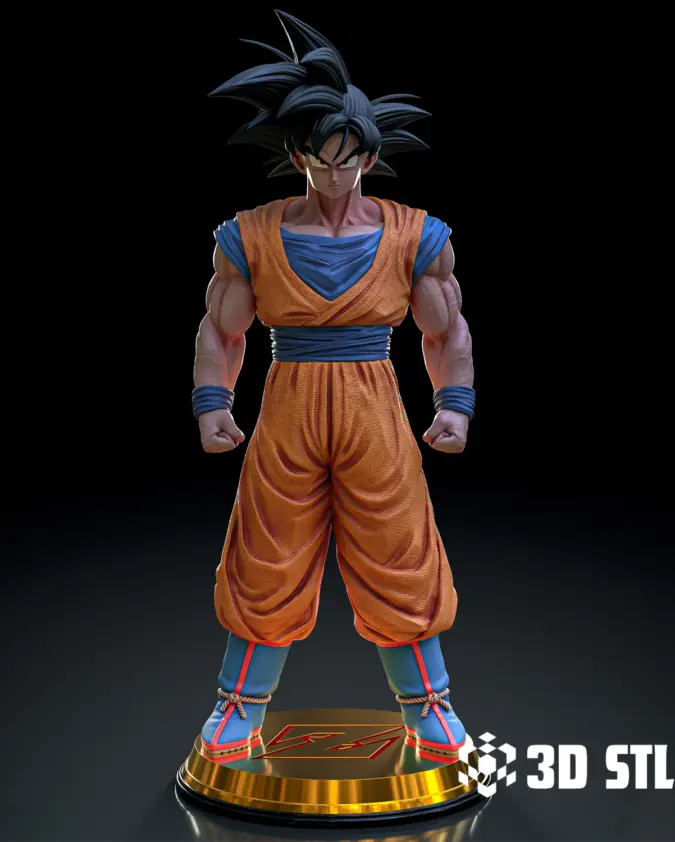 Goku 1/6 Scale STL File – Dragon Ball 3D Print Figure