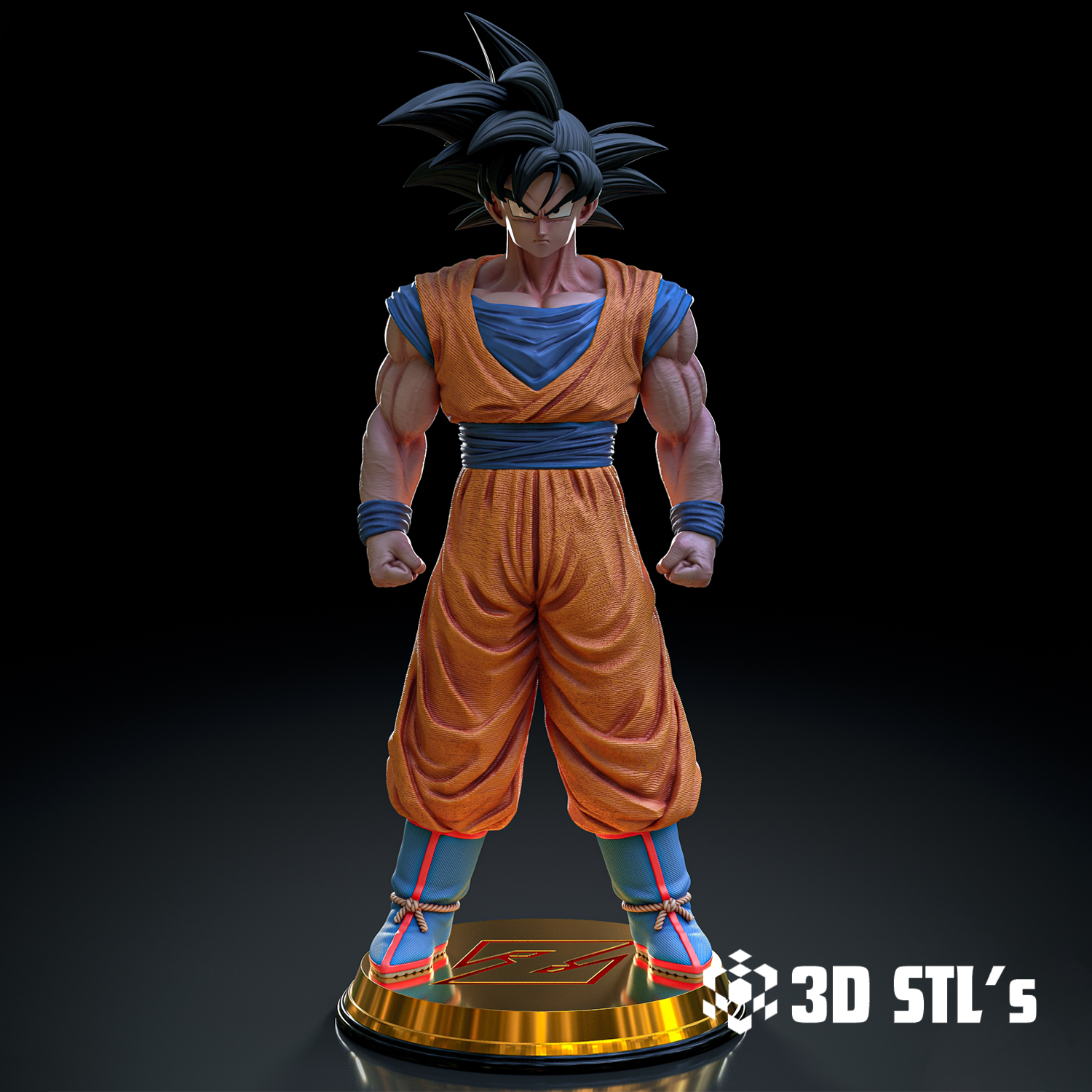 Goku 1/6 Scale STL File – Dragon Ball 3D Print Figure