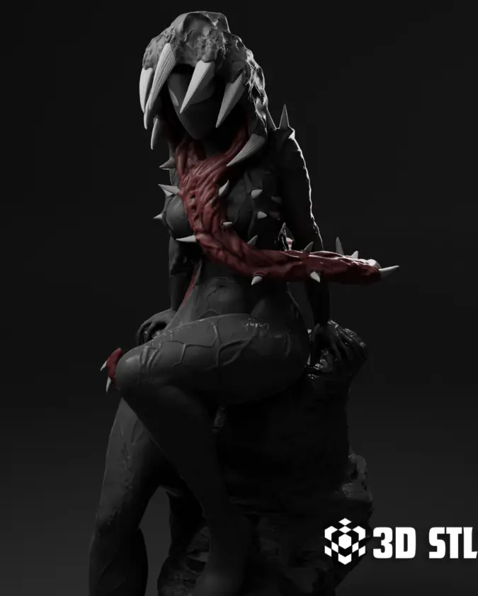 Gwenom STL File – Spider-Gwen Venom Symbiote 3D Print Figure