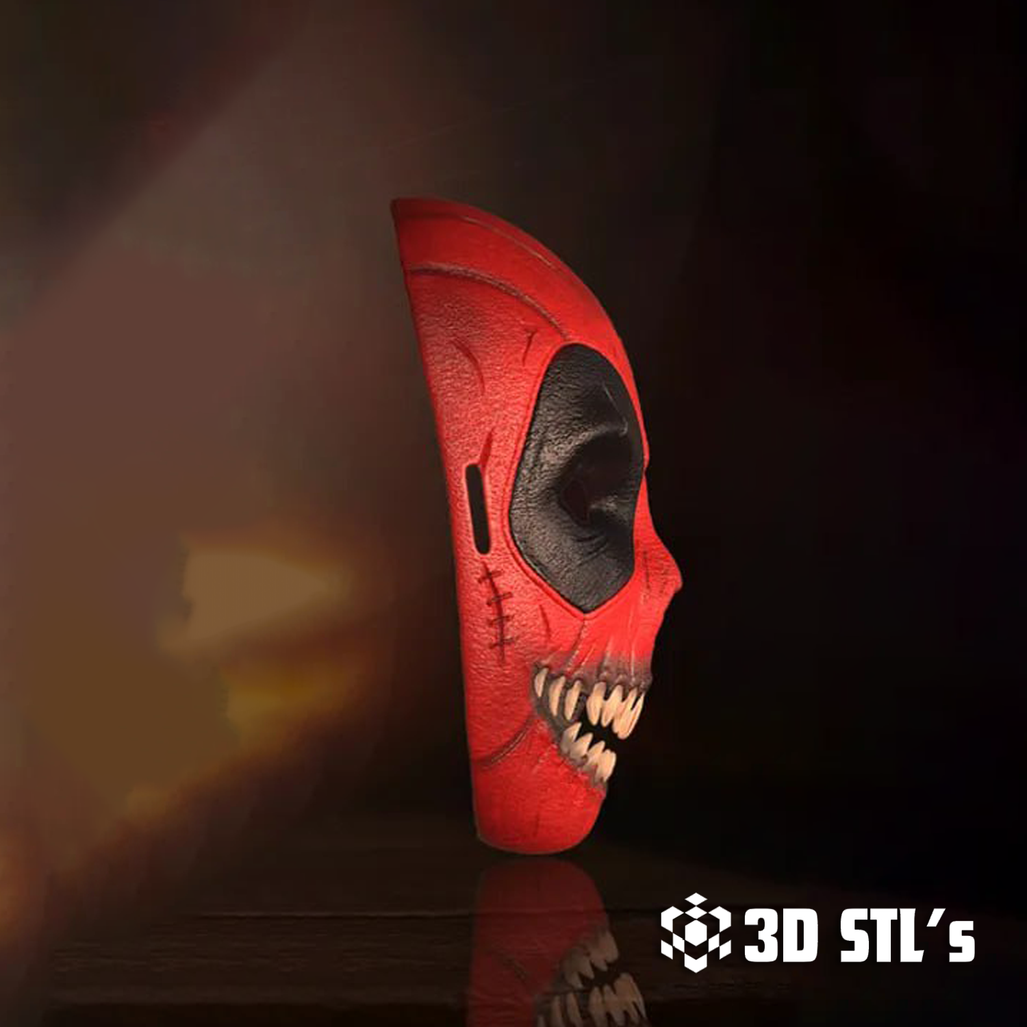 Haunted Deadpool Mask STL – 3D print preview 2
