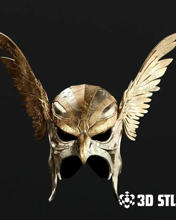Hawkman Helmet STL – Black Adam Movie Wearable Cosplay
