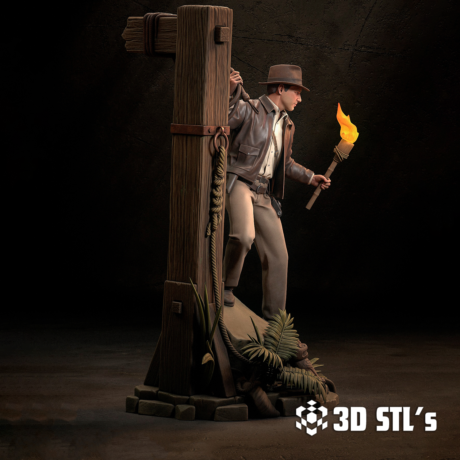 Indiana Jones STL – 3D print preview 3