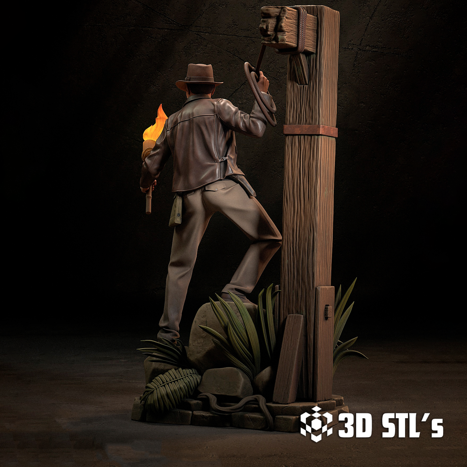 Indiana Jones STL – 3D print preview 4