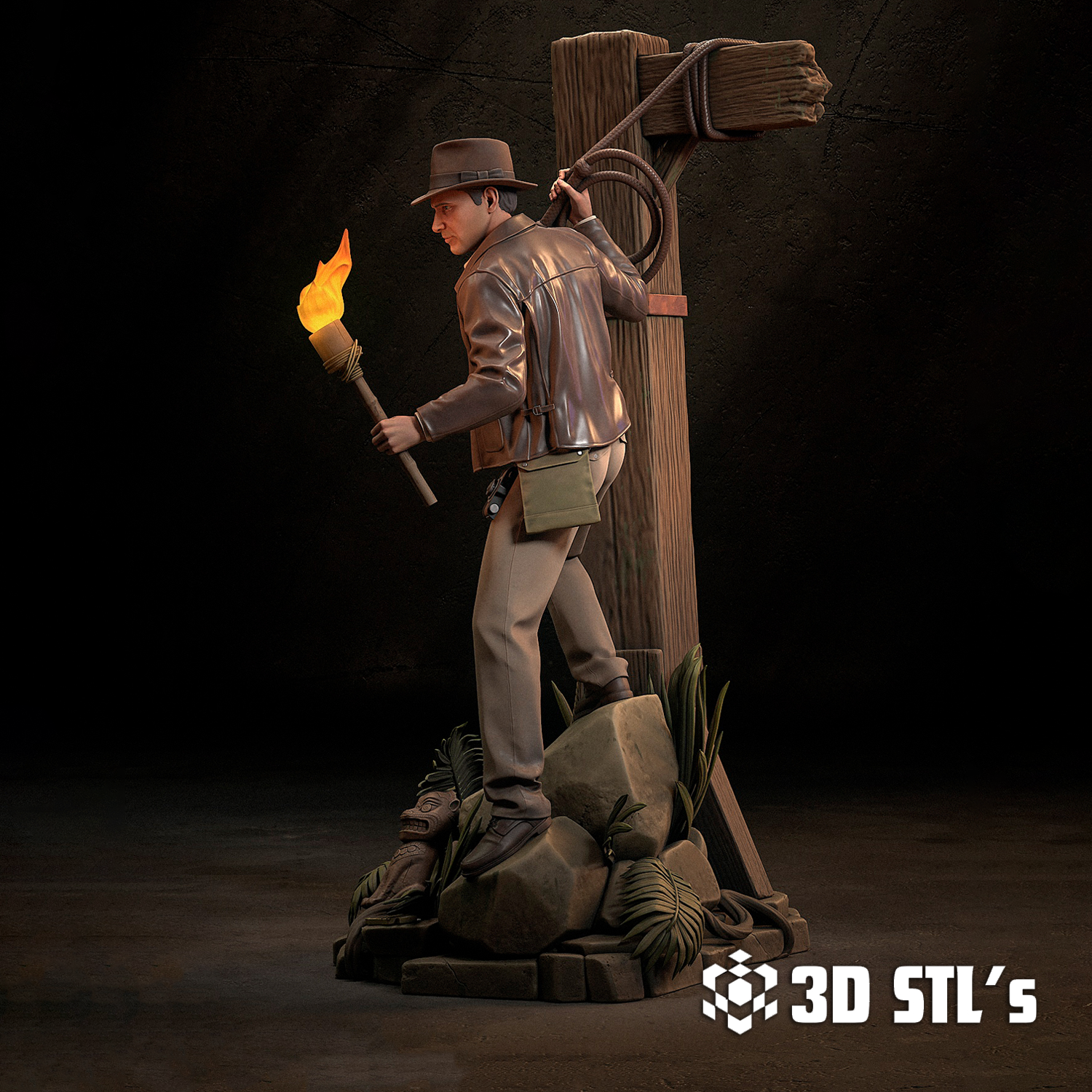 Indiana Jones STL – 3D print preview 5