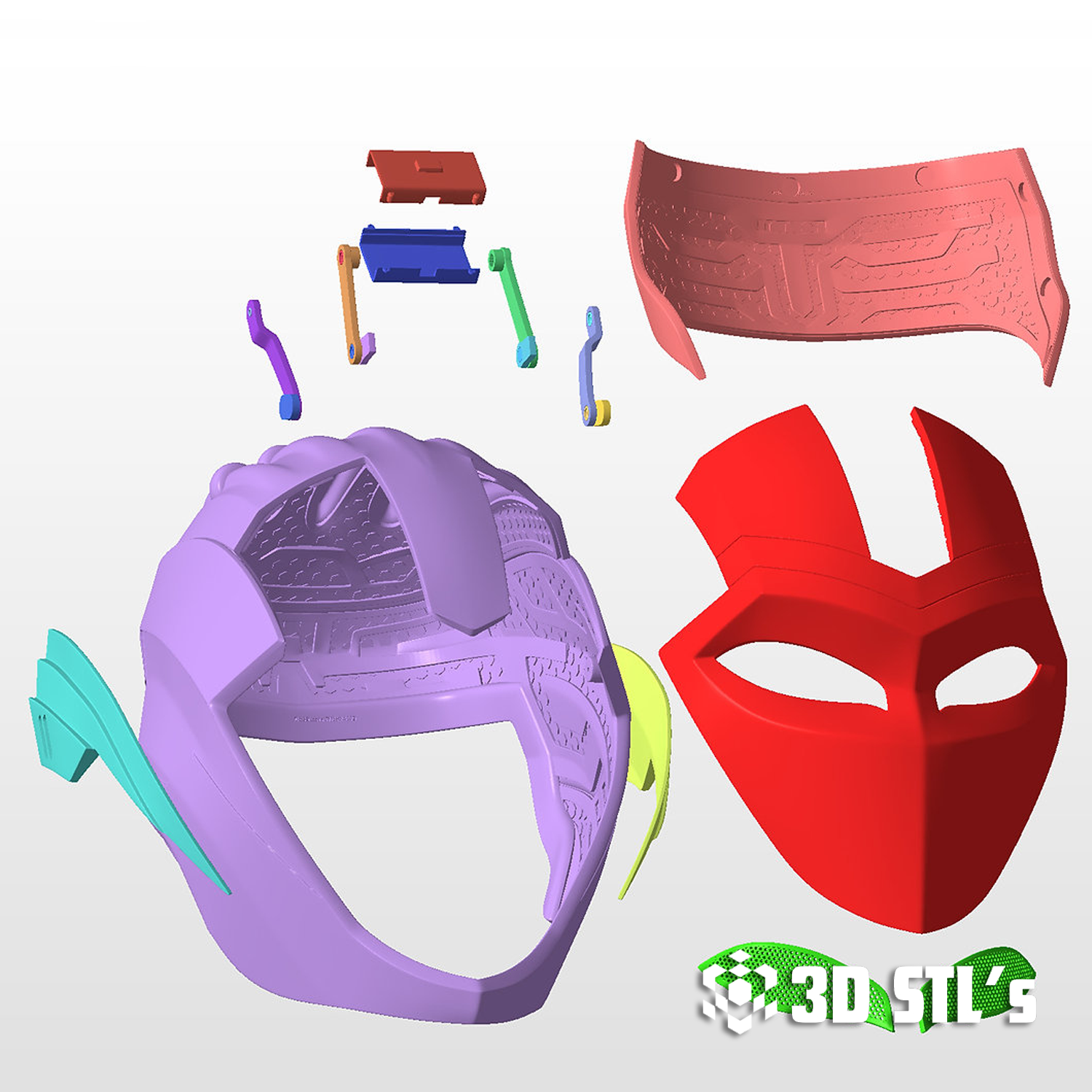 Ironheart Helmet STL – 3D print preview 4