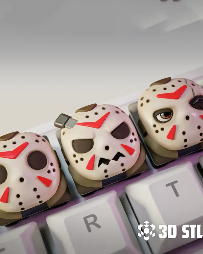 Jason Voorhees Keycaps STL – Friday the 13th Keyboard Caps