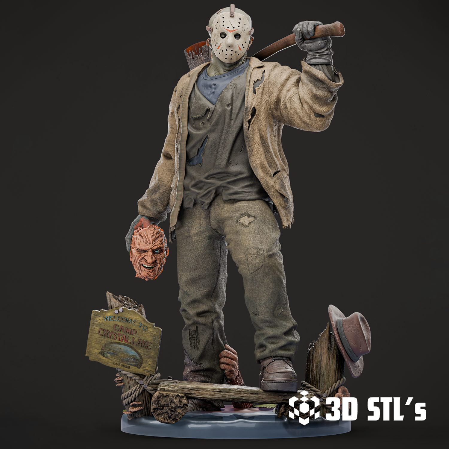 Jason Voorhees STL – Friday the 13th Horror Figure