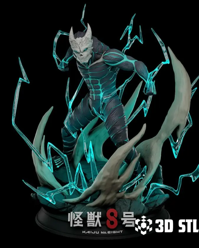 Kaiju No. 8 STL – Kafka Hibino Kaiju Form 3D Print Figure