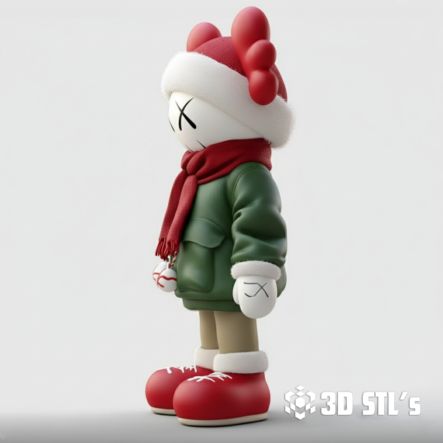KAWS Christmas 3MF – 3D print preview 2