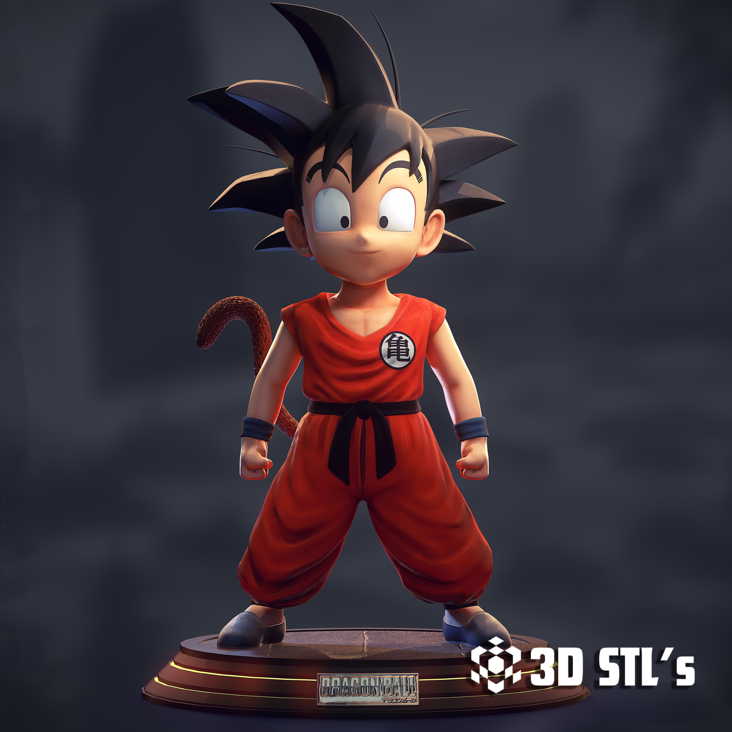 Kid Goku STL File – Classic Dragon Ball 3D Print Figure