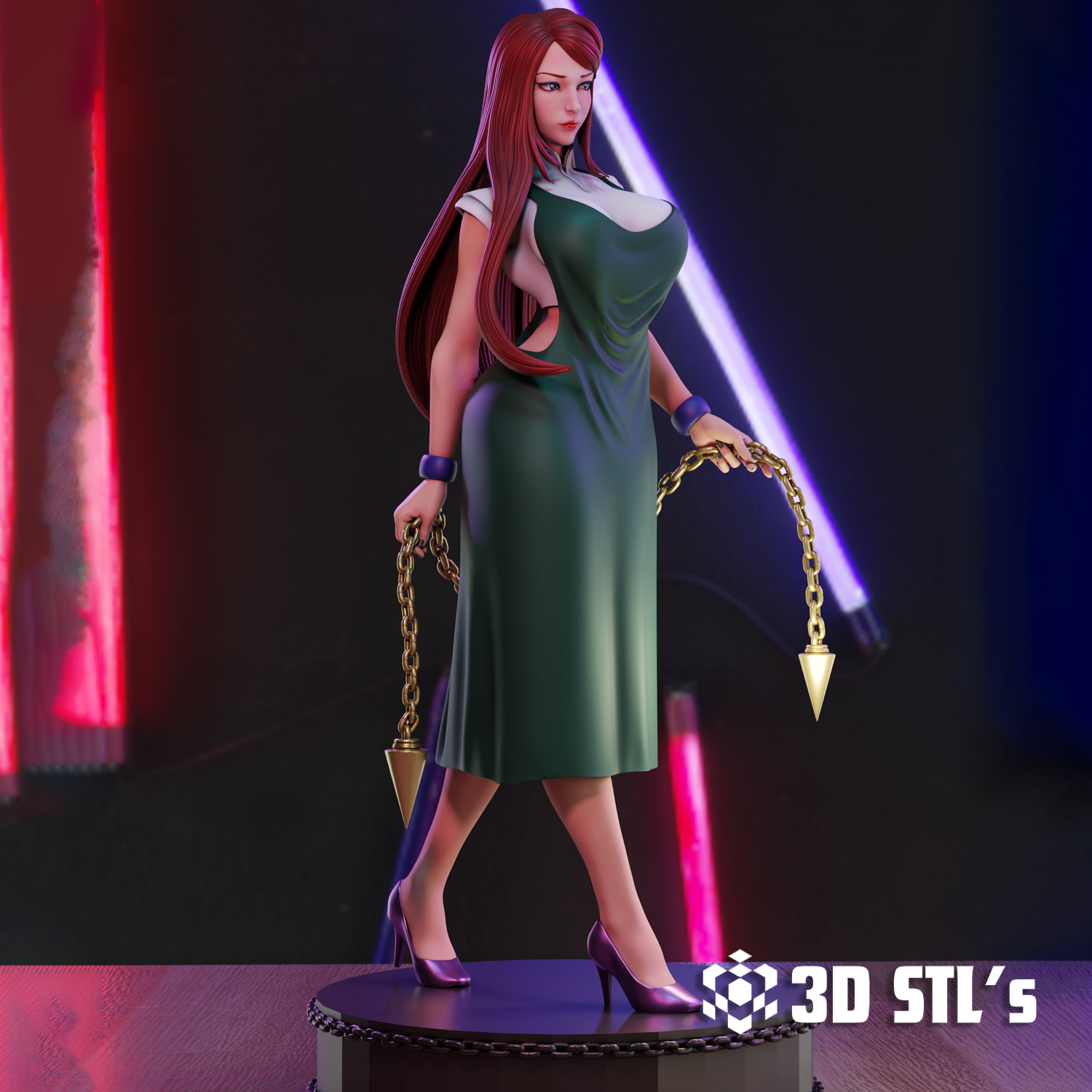 Kushina Uzumaki STL – 3D print preview 3