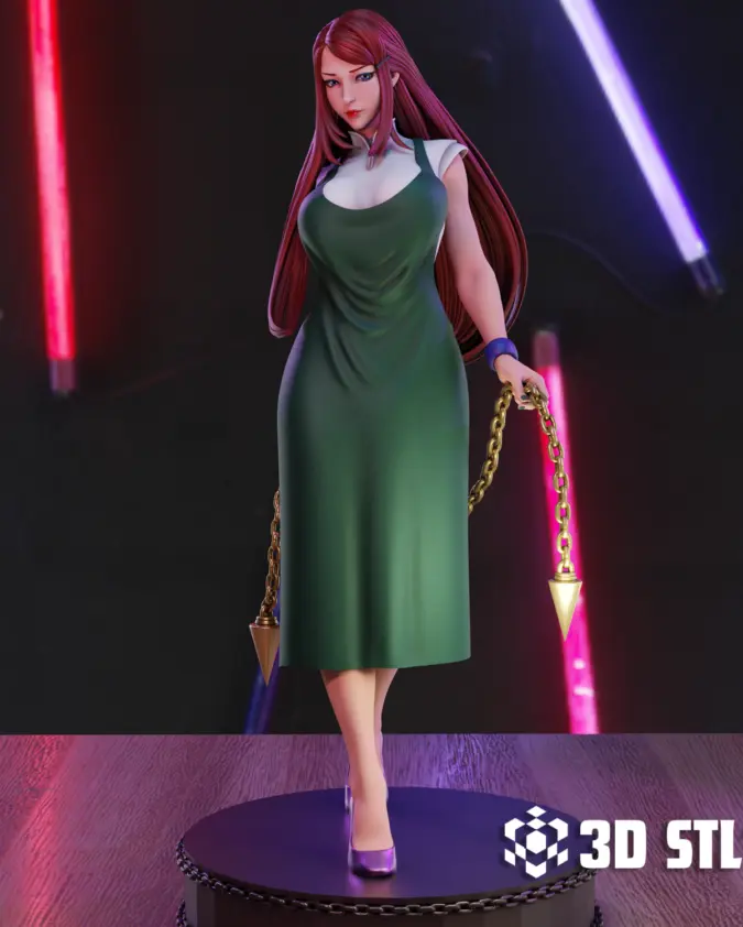 Kushina Uzumaki STL – Naruto Kunoichi 3D Print Figure