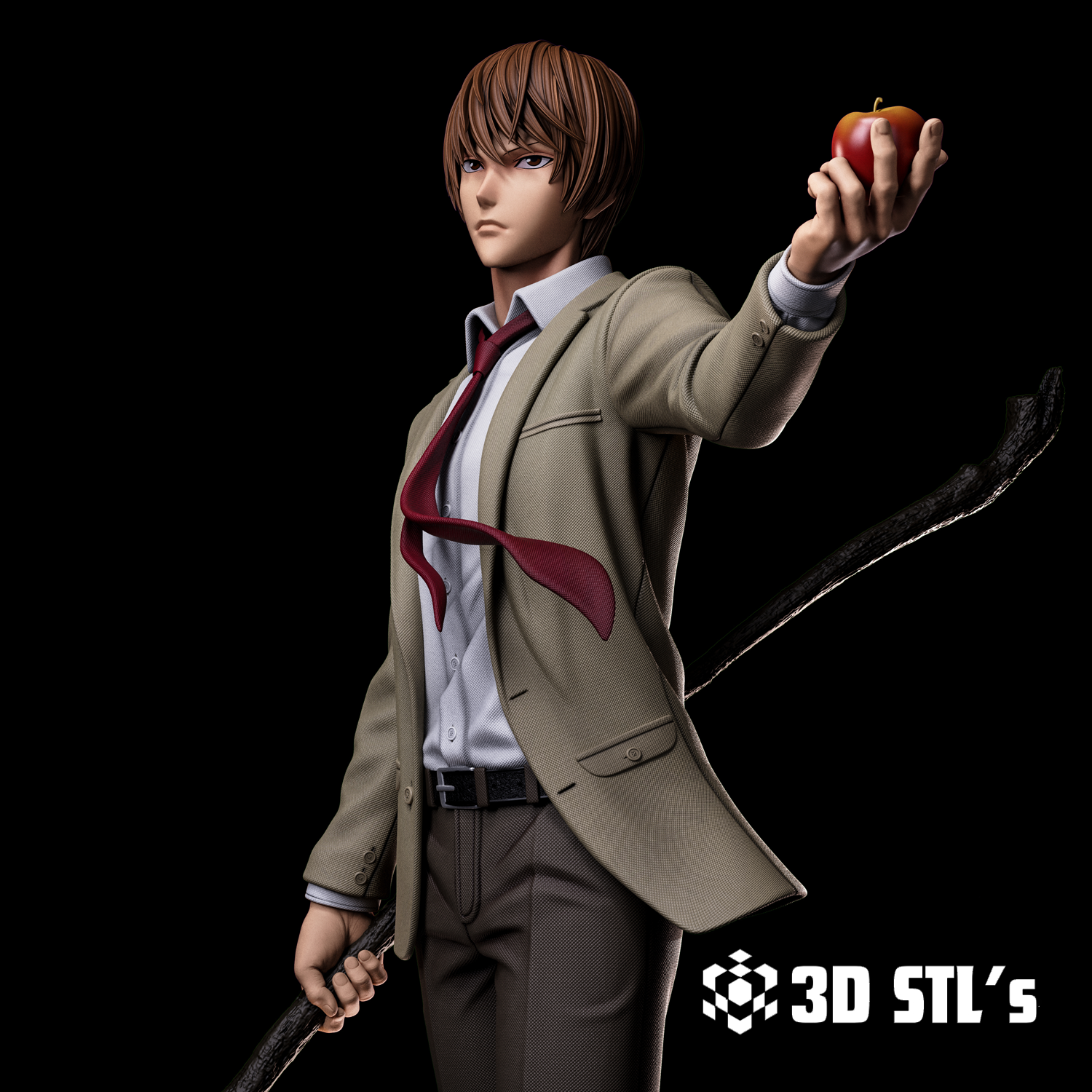 Light Yagami STL – 3D print preview 2