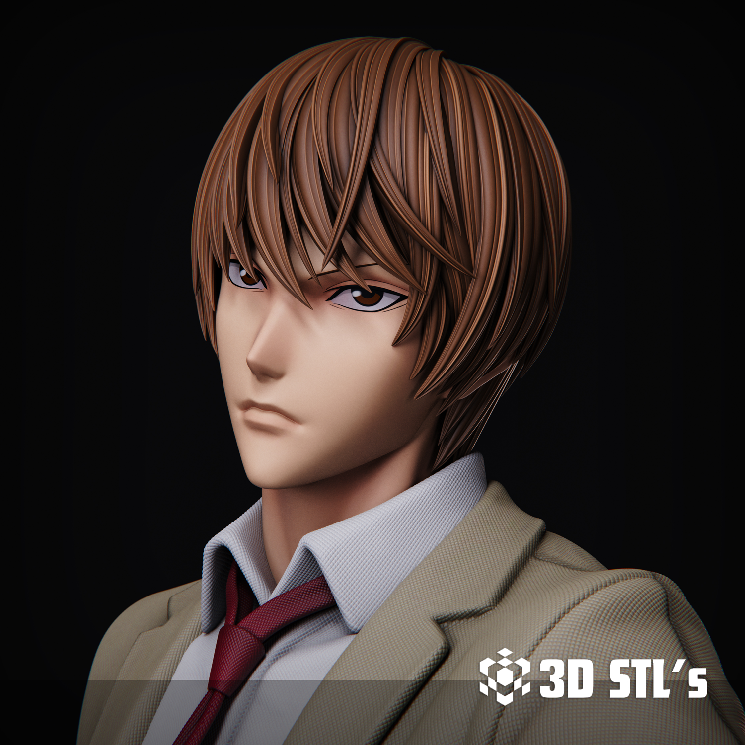 Light Yagami STL – 3D print preview 3