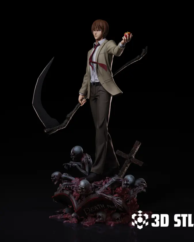 Light Yagami STL – Death Note Kira 3D Print Figure