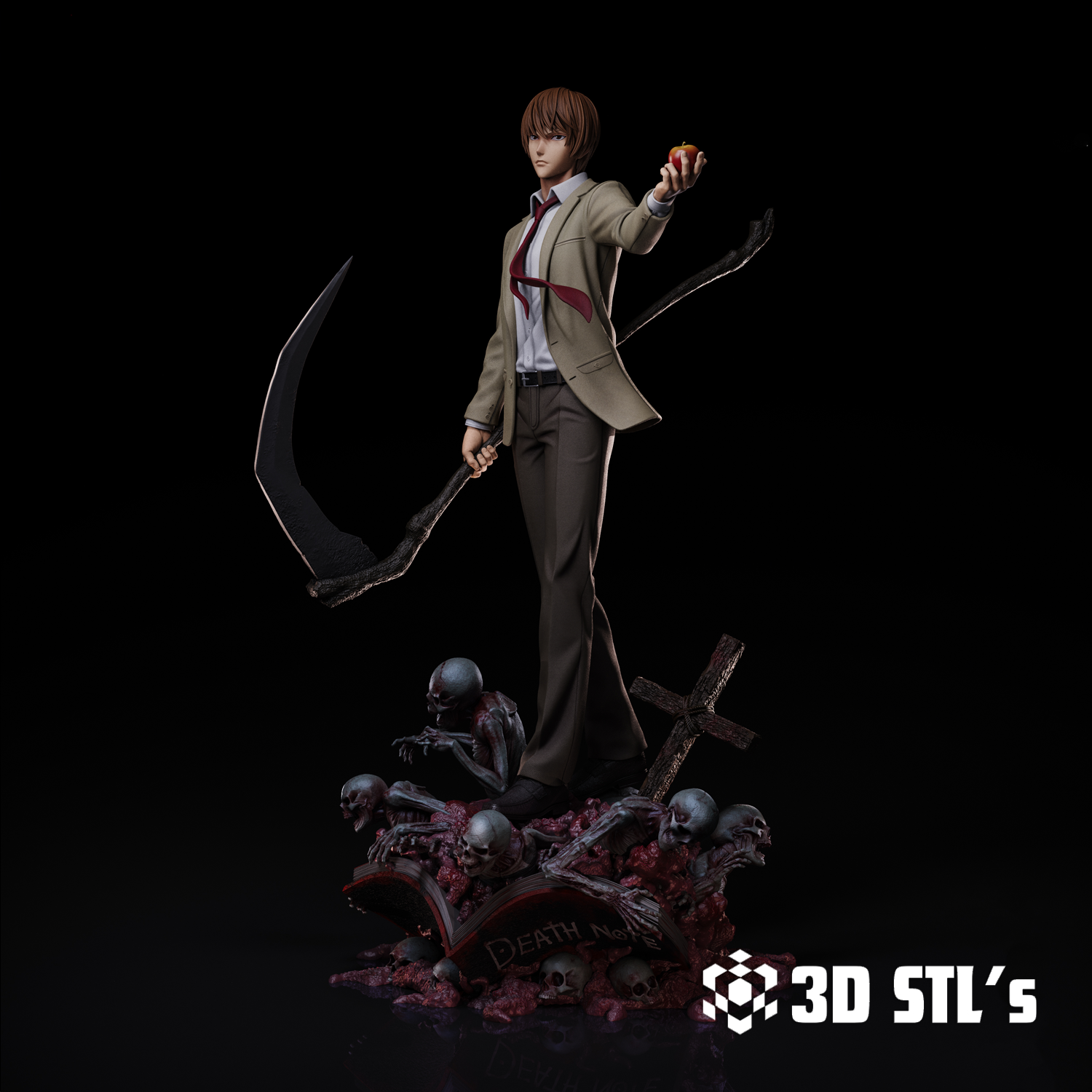 Light Yagami STL – Death Note Kira 3D Print Figure