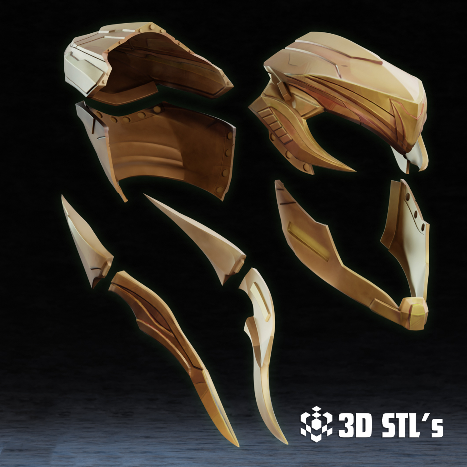 Loki Horned Helmet STL – 3D print preview 4