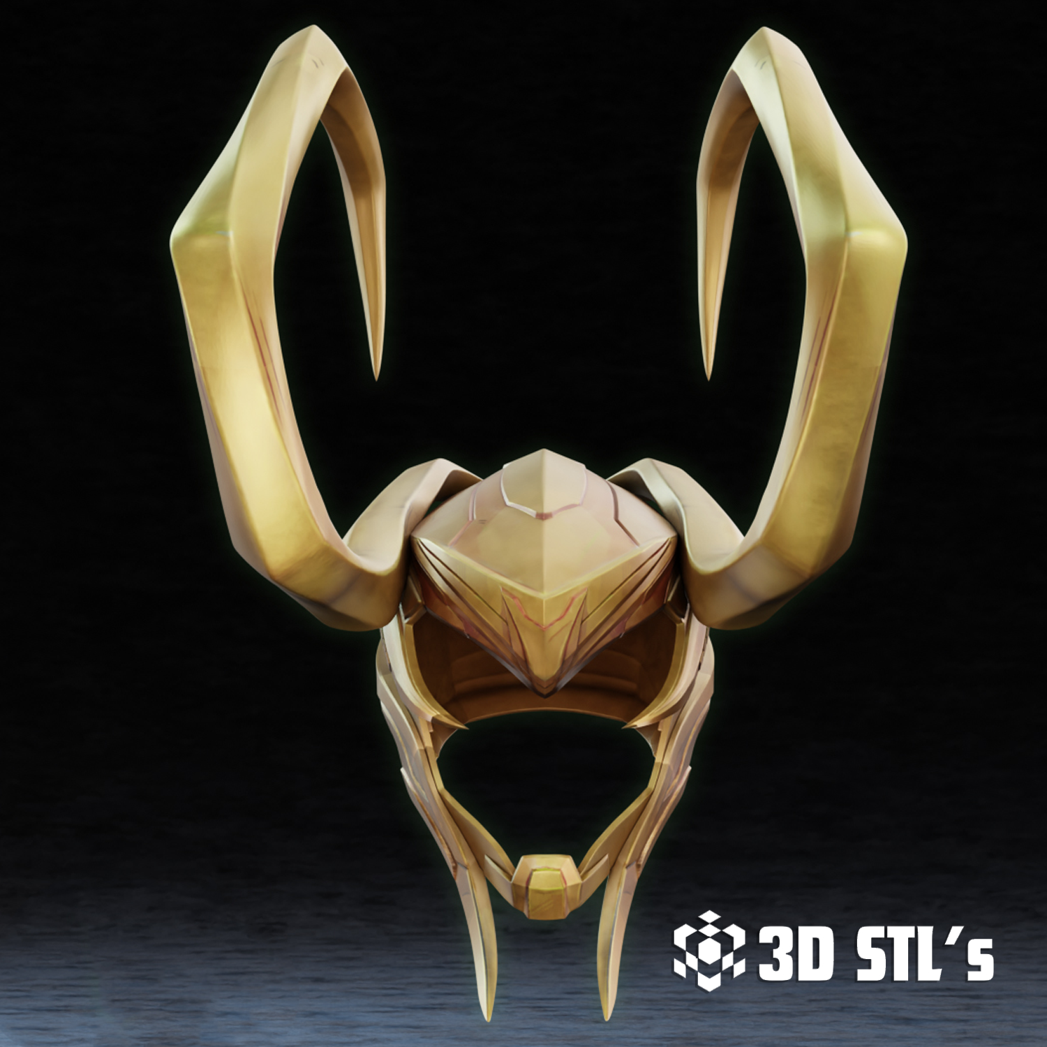 Loki Horned Helmet STL – 3D print preview 6