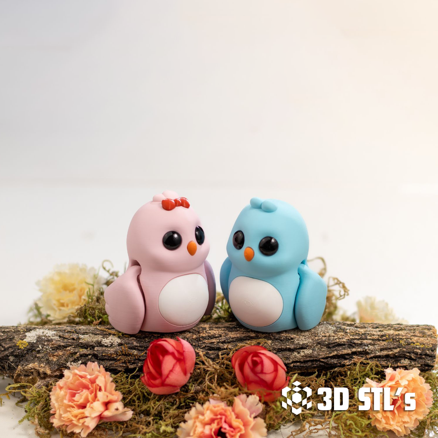 Love Birds STL & 3MF – 3D print preview 2