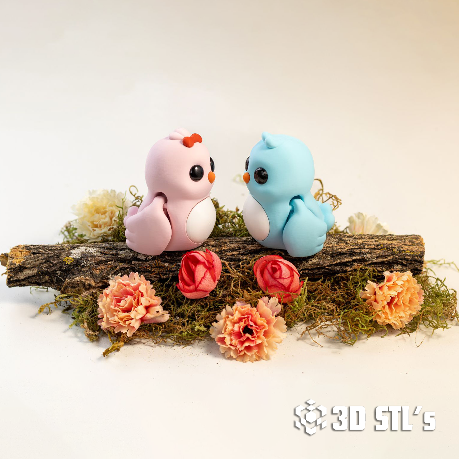 Love Birds STL & 3MF – Romantic Wedding Gift 3D Print