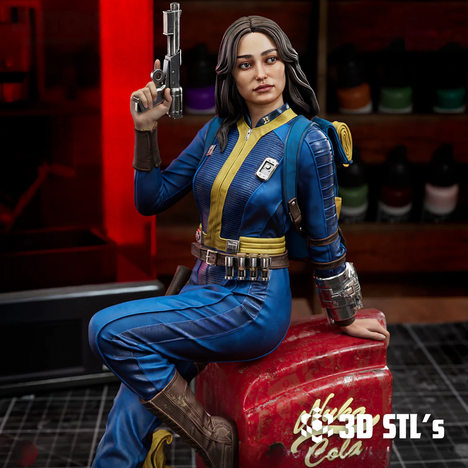 Lucy MacLean STL File – Fallout Vault Dweller 3D Print Figure
