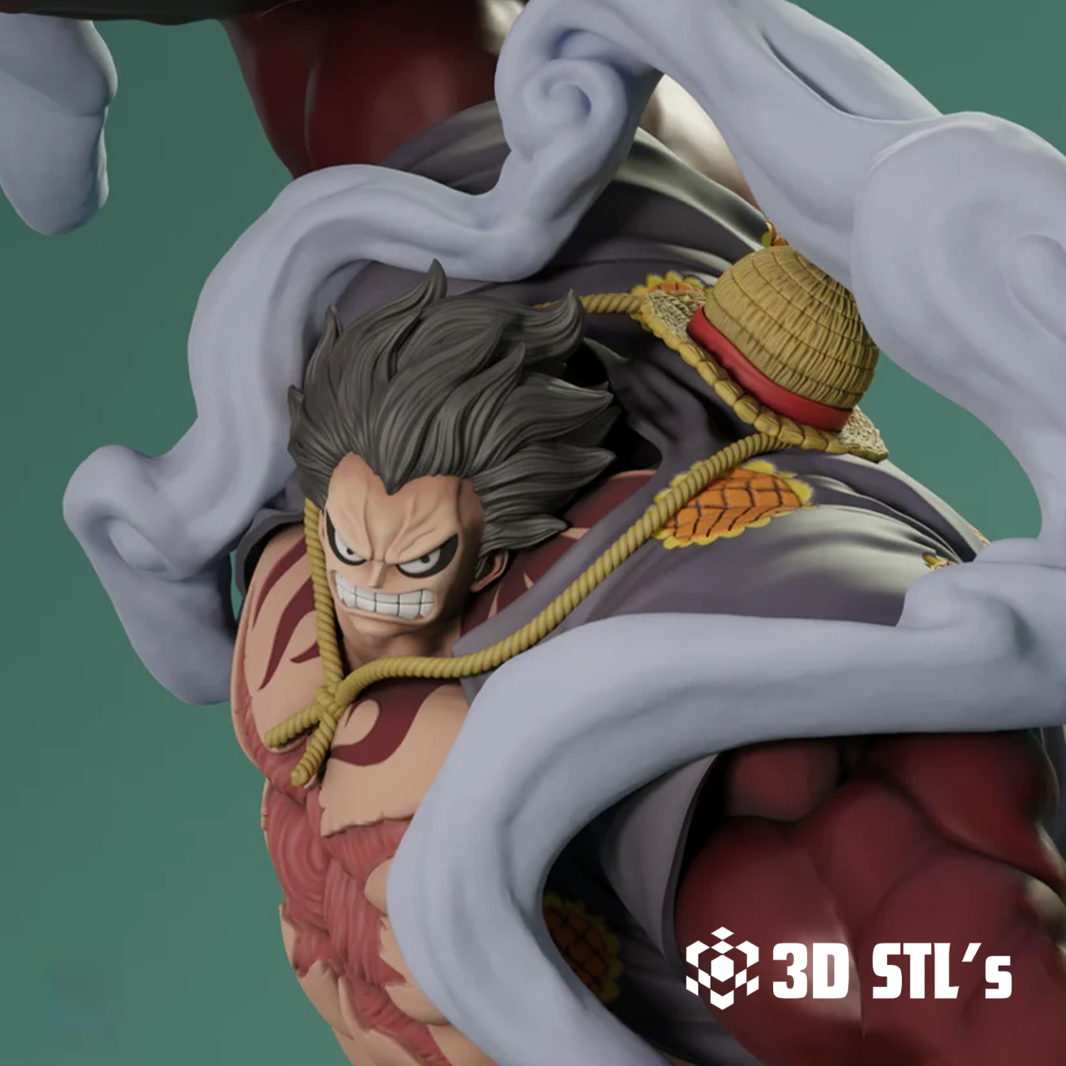 Luffy Gear 4 STL – 3D print preview 5