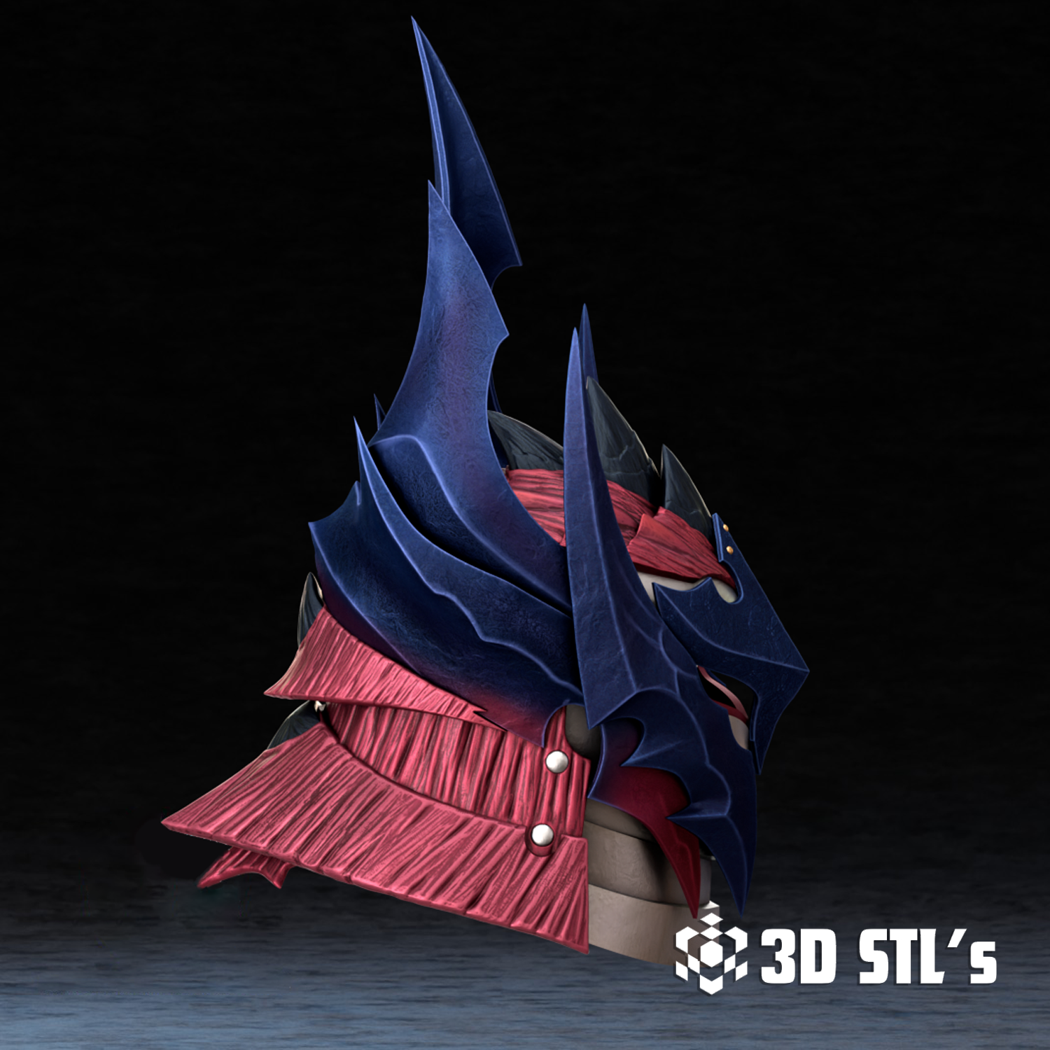 Glavenus Helmet STL – 3D print preview 3