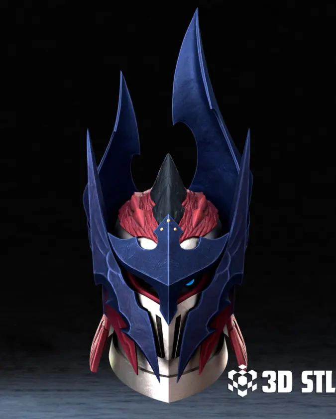 Glavenus Helmet STL – Monster Hunter Wyvern Cosplay Helm