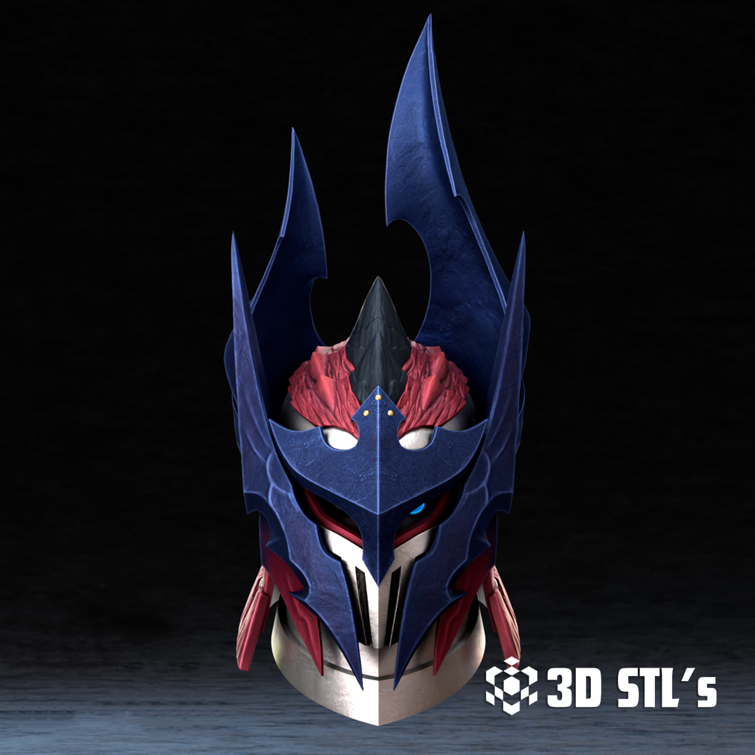 Glavenus Helmet STL – Monster Hunter Wyvern Cosplay Helm