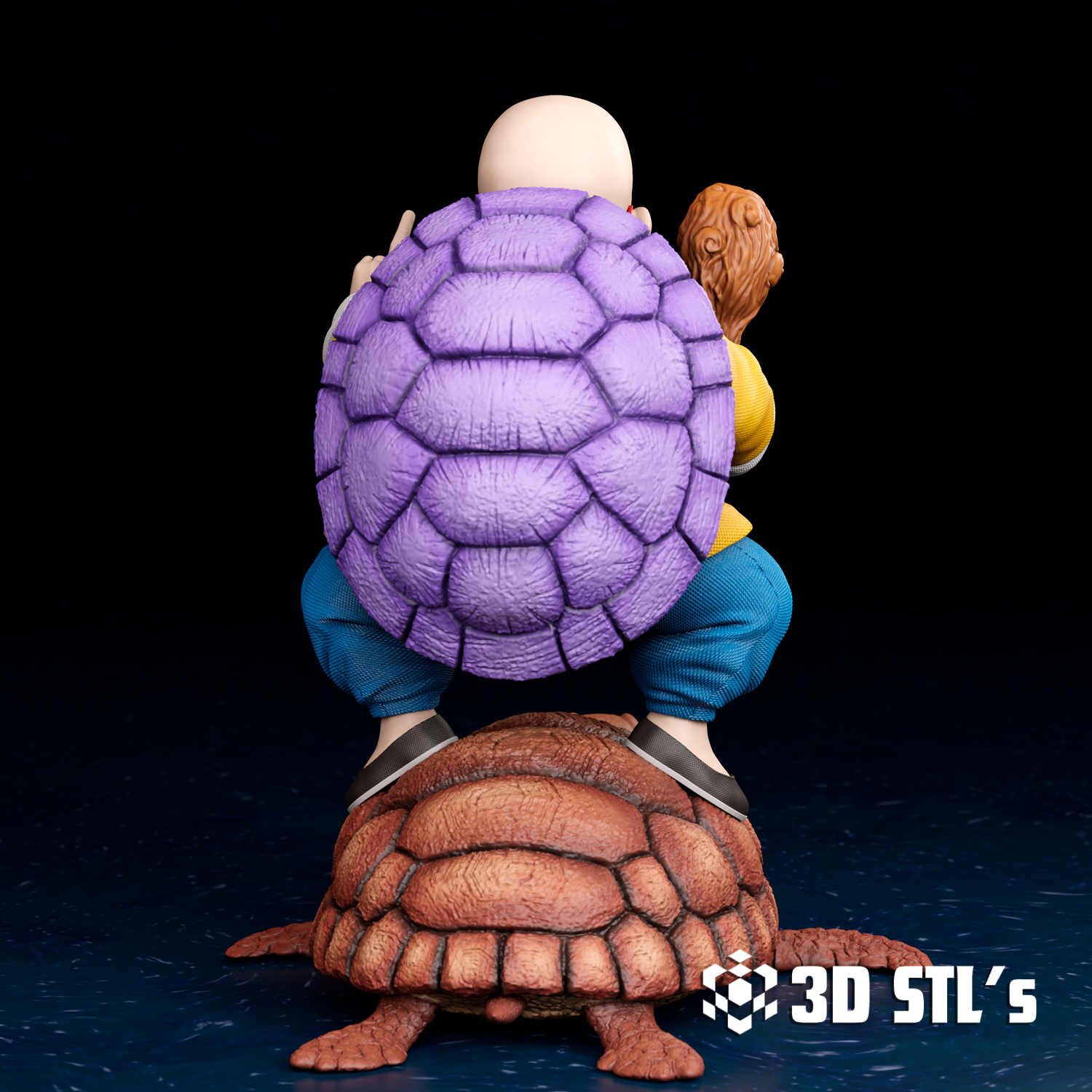 Master Roshi STL File – 3D print preview 4