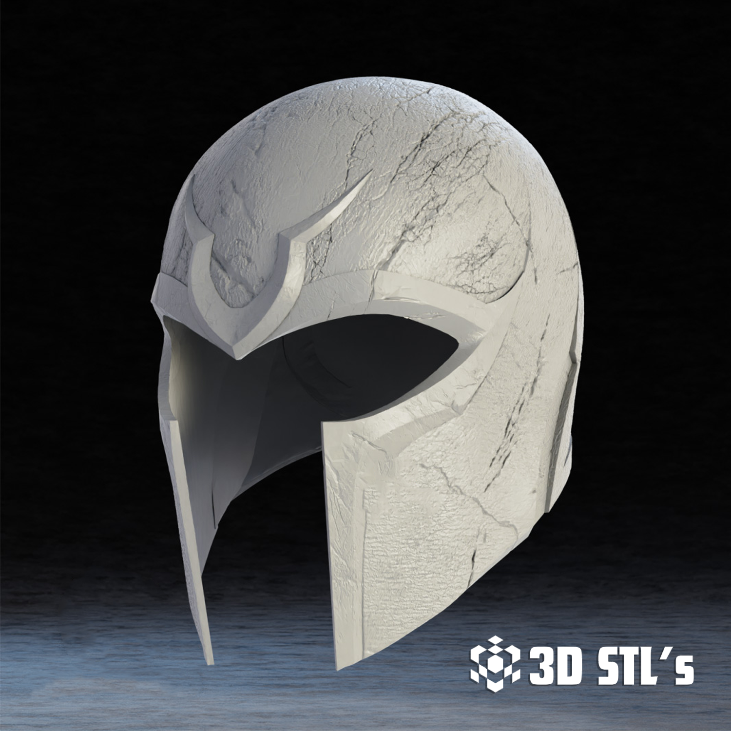 Magneto Helmet STL – 3D print preview 6