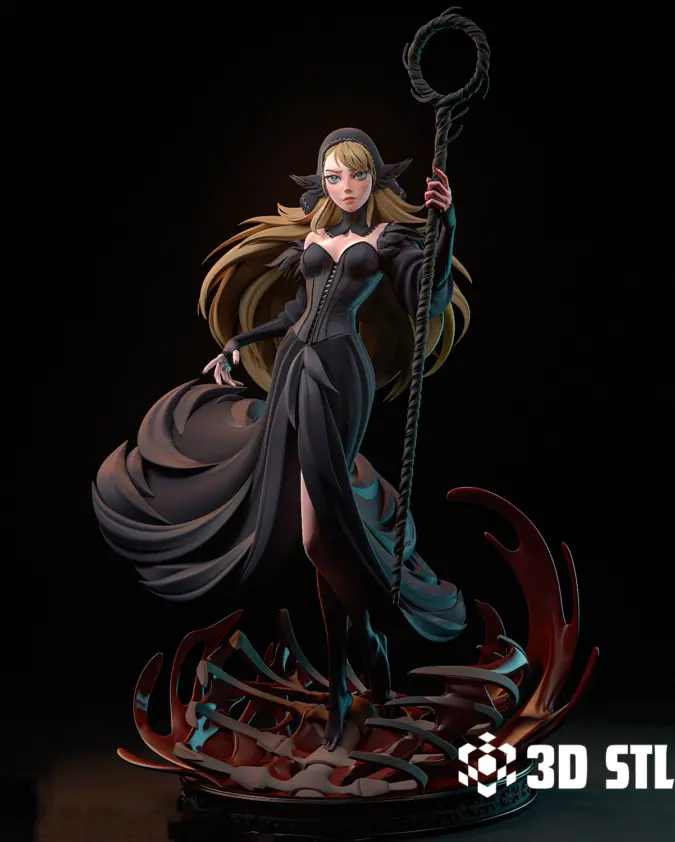Marcille STL – Delicious in Dungeon Elf Mage 3D Print Figure