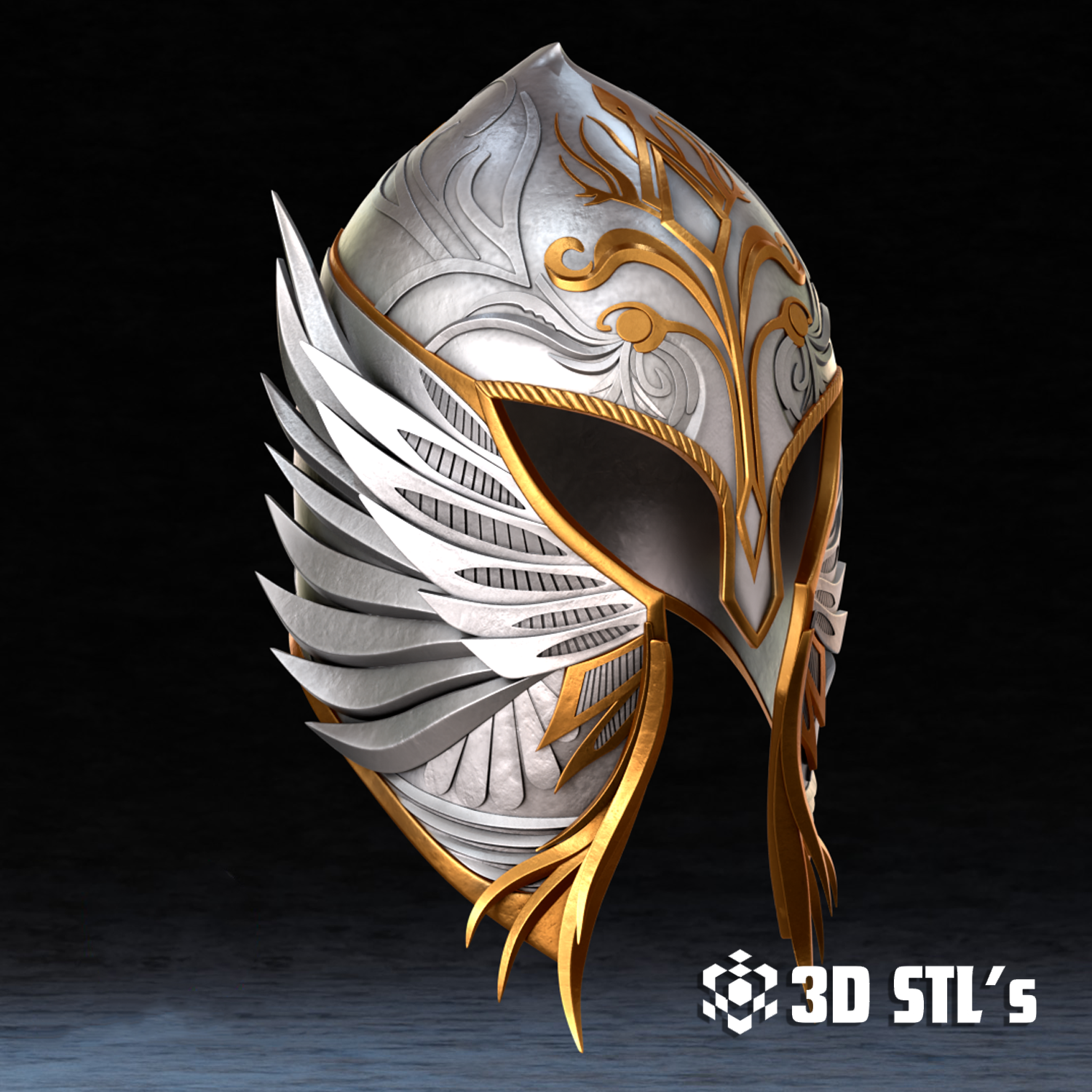 Mithril Helmet STL & 3MF – 3D print preview 2