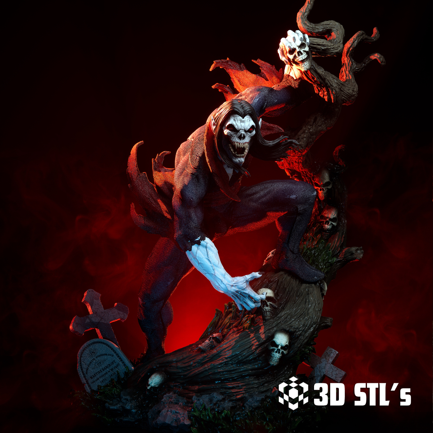 Morbius STL File – Marvel Living Vampire 3D Print Figure