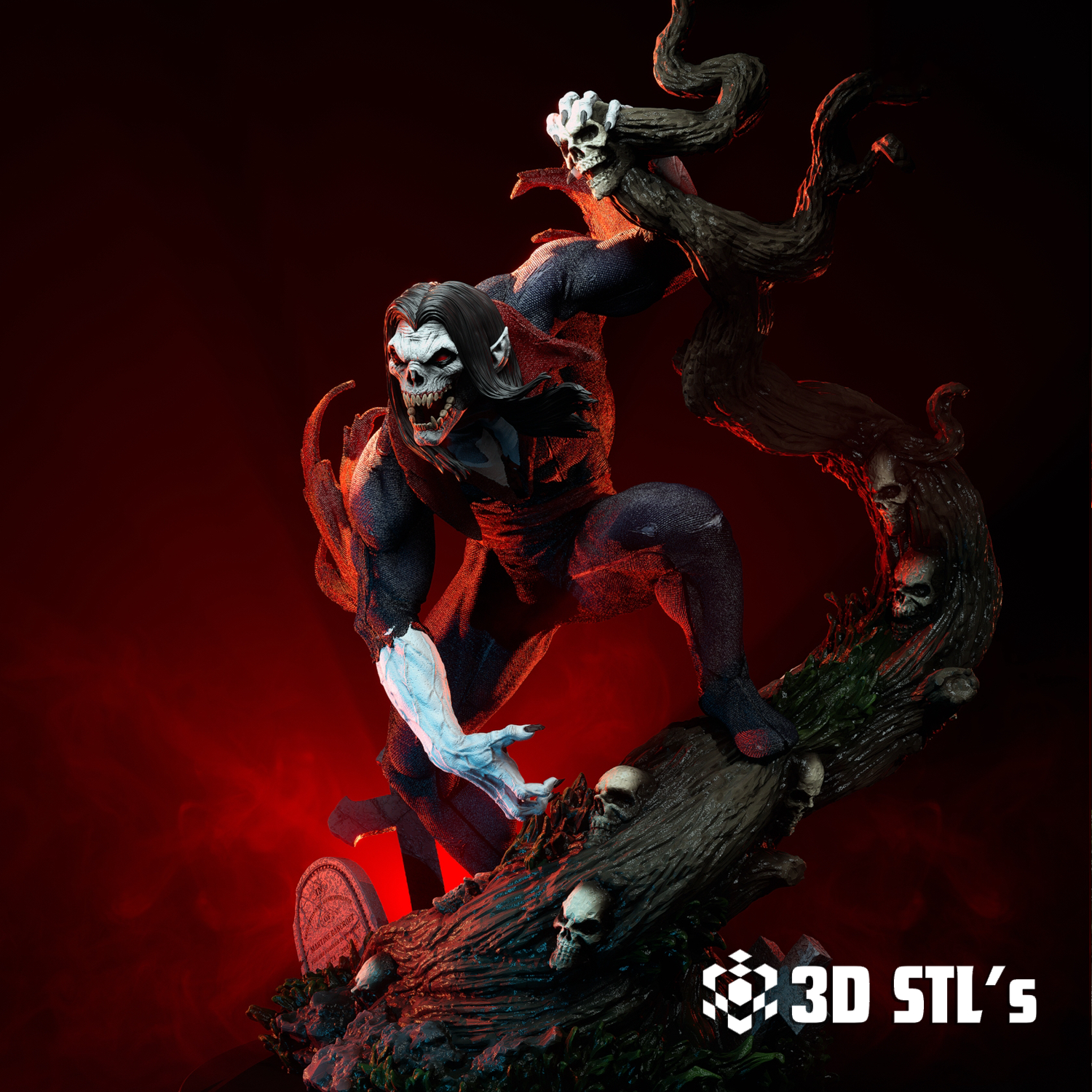 Morbius STL File – 3D print preview 3