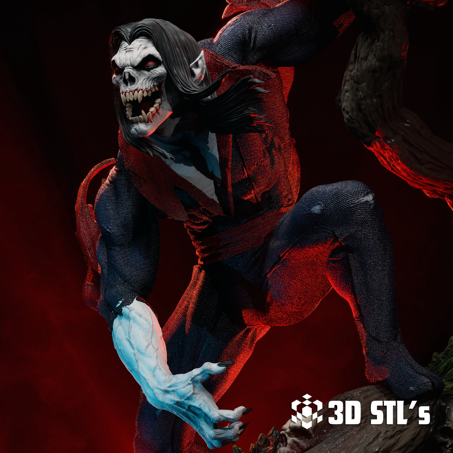 Morbius STL File – 3D print preview 2