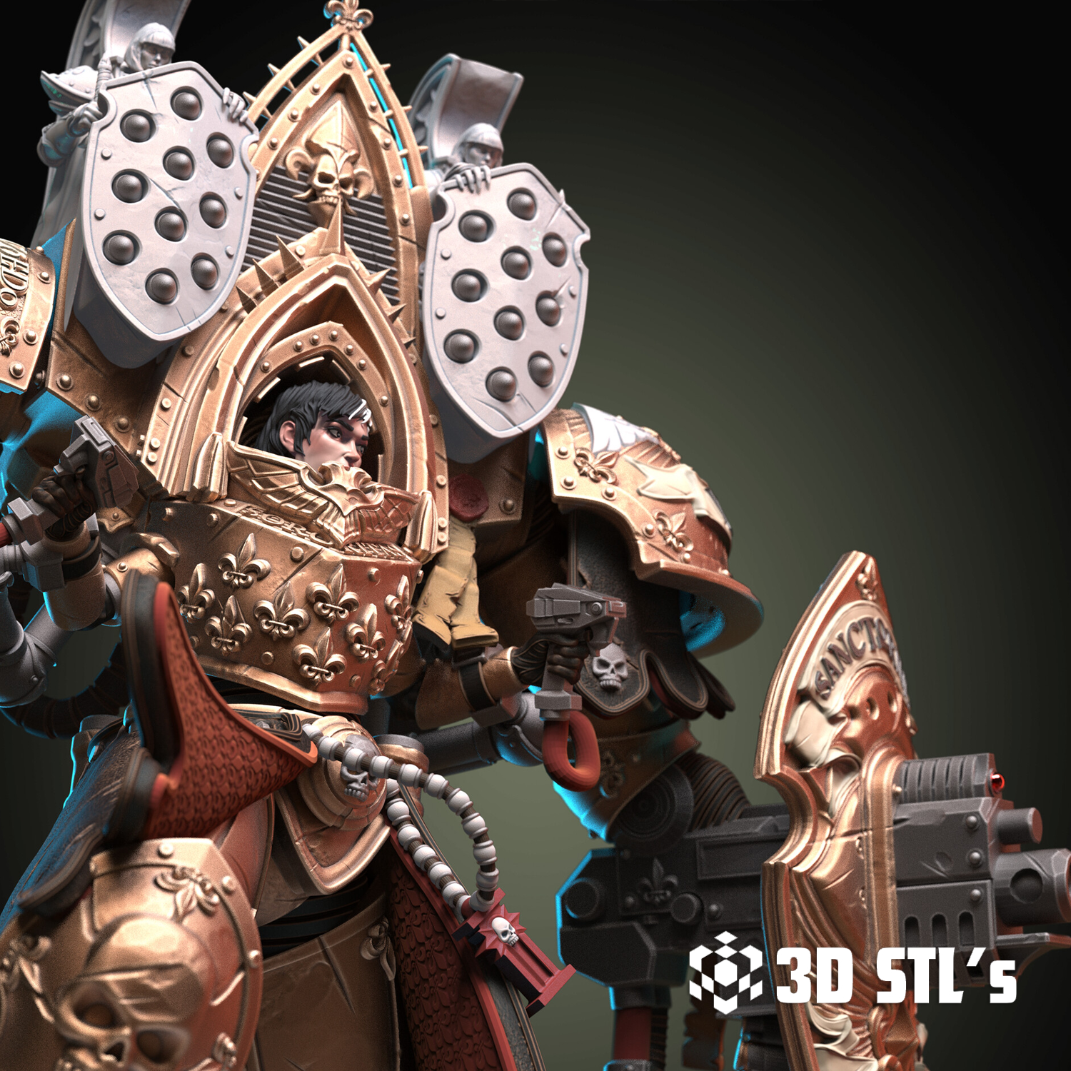 Morvenn Vahl STL – 3D print preview 4