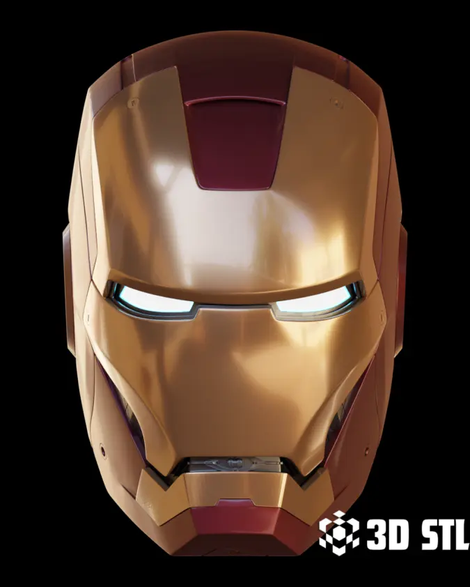 Motorized Iron Man Mark 3 Helmet STL – Walsh3D V4 Servo Ready