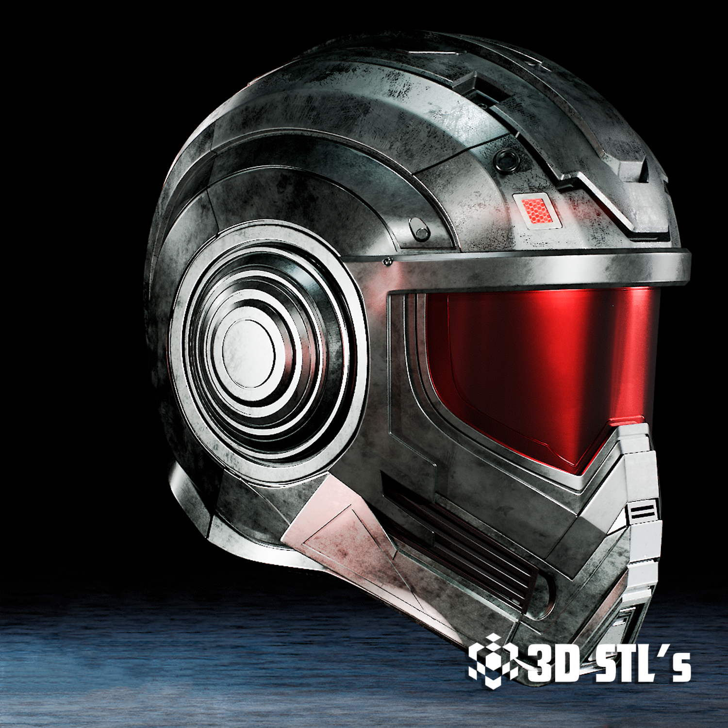 Mr. Yosh Helmet STL – 3D print preview 3
