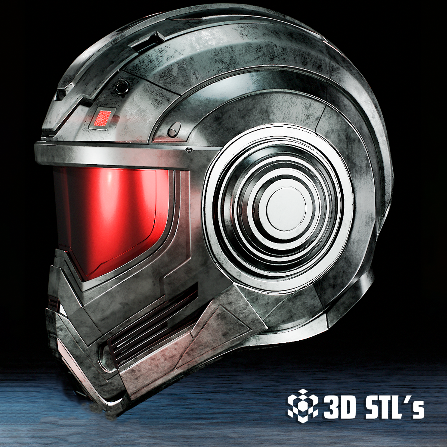 Mr. Yosh Helmet STL – 3D print preview 5