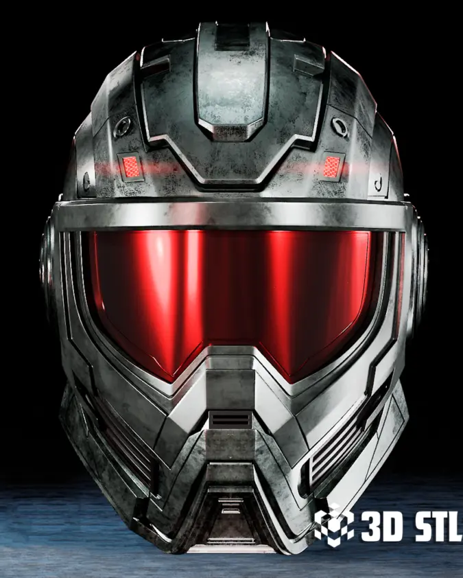 Mr. Yosh Helmet STL – Sci-Fi Armour Cosplay Helmet