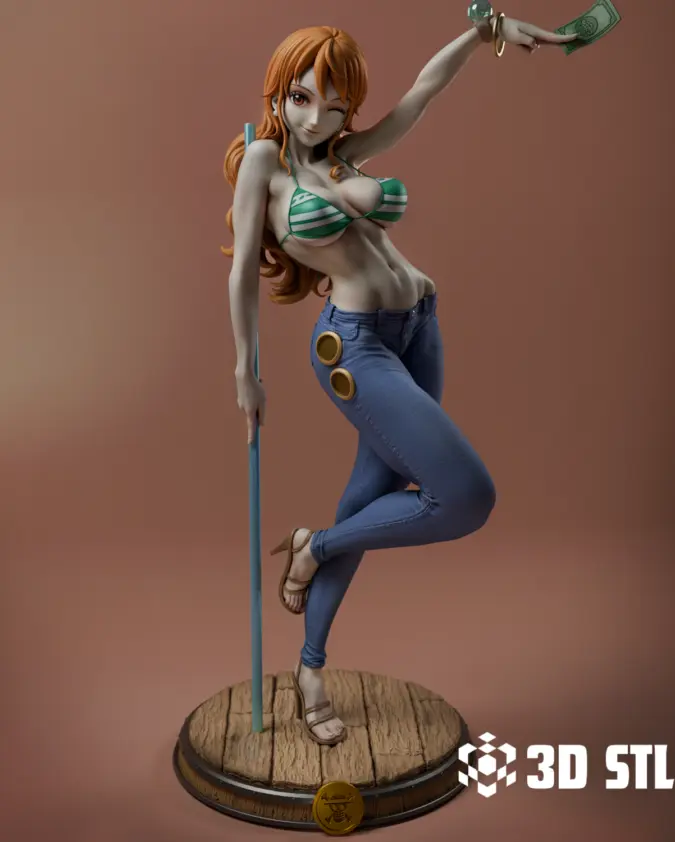 Nami 1/6 & 1/9 Scale STL – One Piece 3D Printable Figure