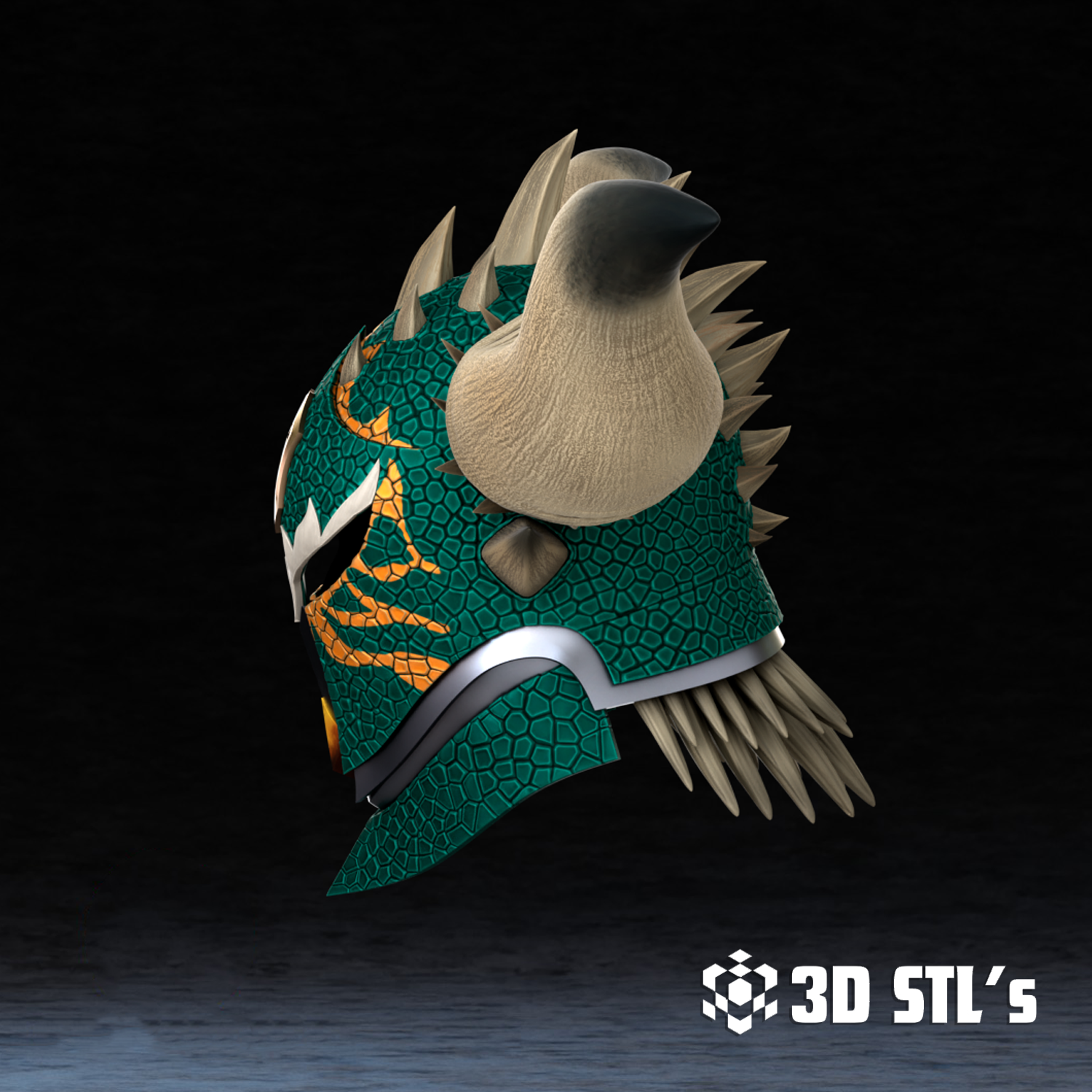 Nergigante Helmet STL – 3D print preview 4